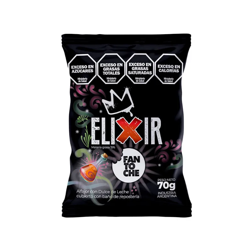 Alfajor Con Dulce De Leche Elixir X 70 Grs fantoche