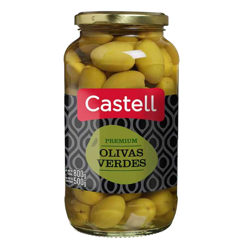 Aceitunas Verdes Castell Premium X500gr-premium-fco-gr.-500