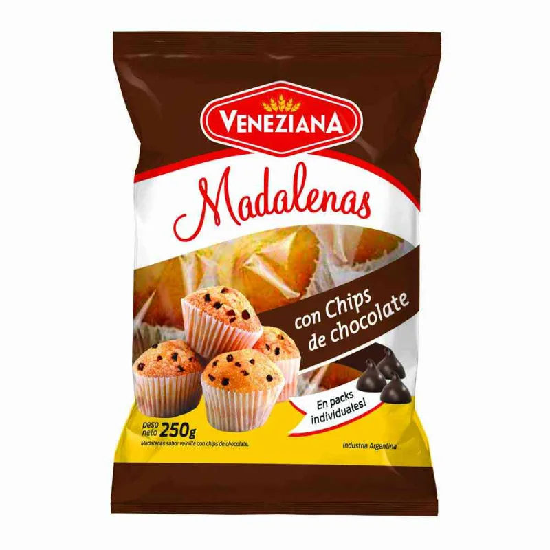 Madalenas Veneziana Con Chips De Chocola