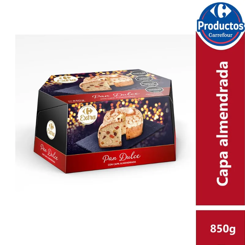 Pan dulce Carrefour Selection con frutos secos 850 g.