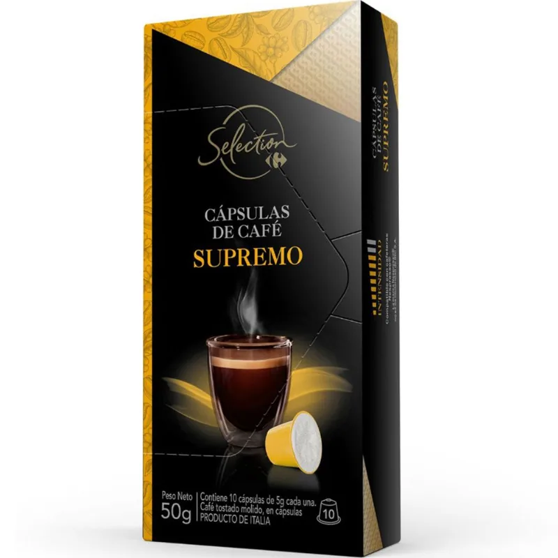 Cápsulas de café Carrefour Selection supremo x 10 uni