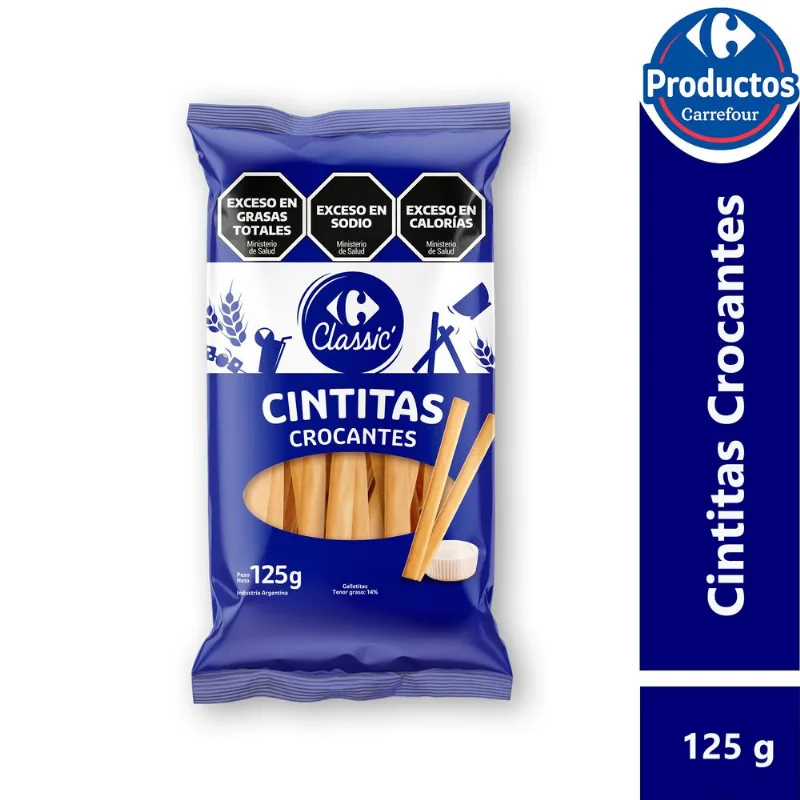 Cintitas clásicas Carrefour 125 g.