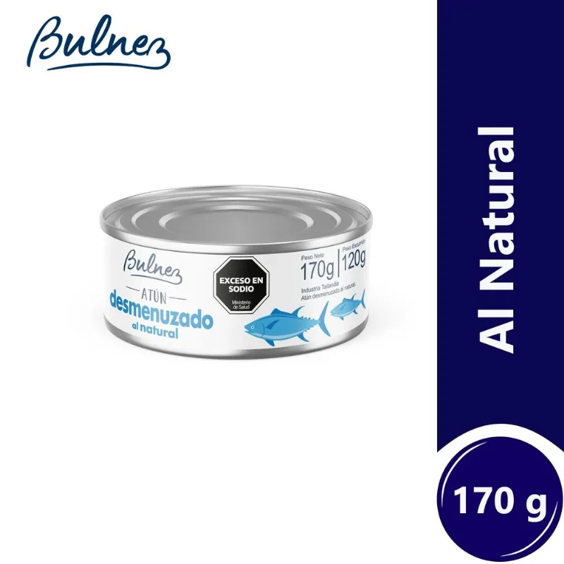 Atún desmenuzado Bulnez al natural 170 g.
