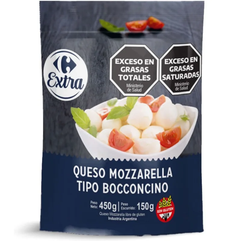 Queso mozzarella bocconcino Carrefour Extra 150 g.