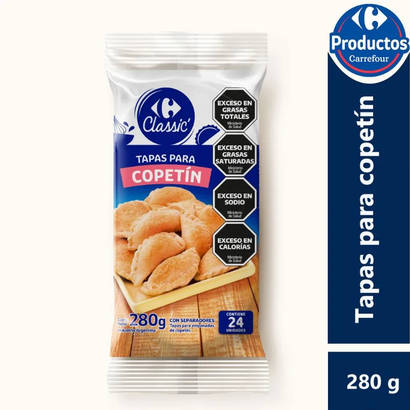 Tapas para copetín Carrefour x 24 uni