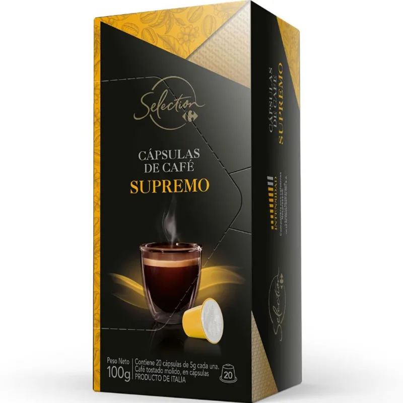 Cápsulas de café Carrefour Selection supremo x 20 uni