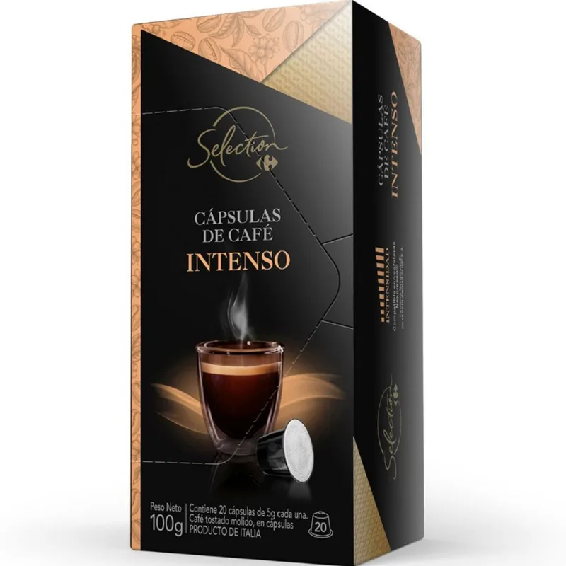 Cápsulas de café Carrefour Selection intenso x 20 uni