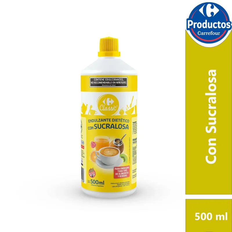 Edulcorante líquido Carrefour Classic con sucralosa 500 cc