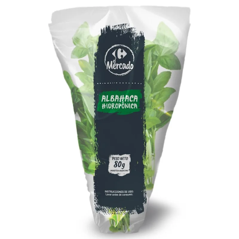 Albahaca hidroponica El Mercado 80 grs