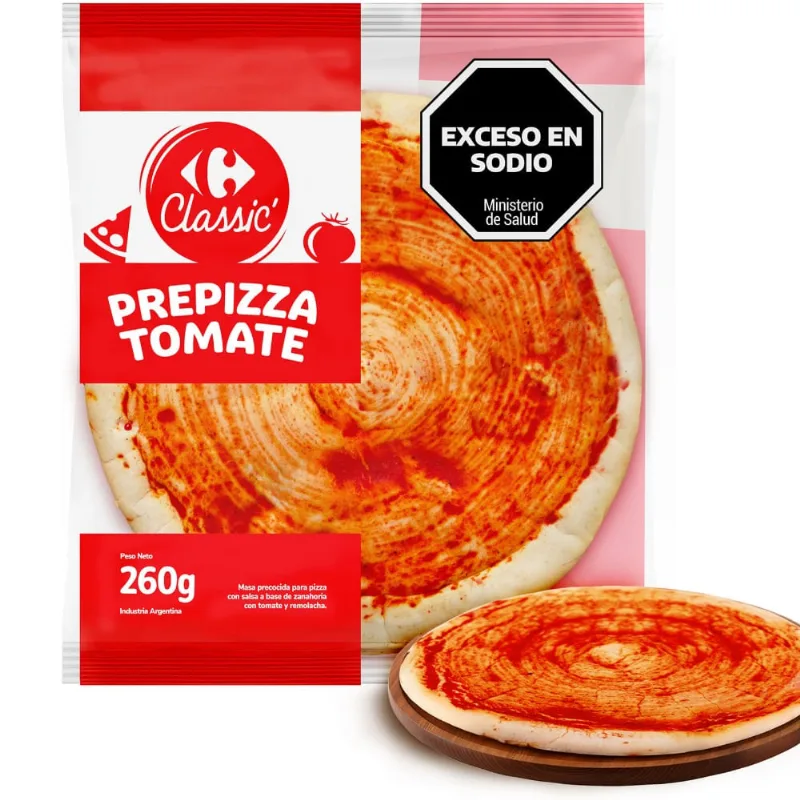 Prepizza de tomate Carrefour Classic 260 grs
