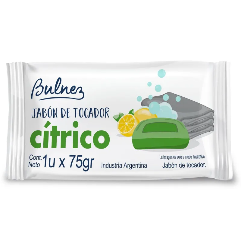Jabón de tocador Bulnez citrico 75 grs