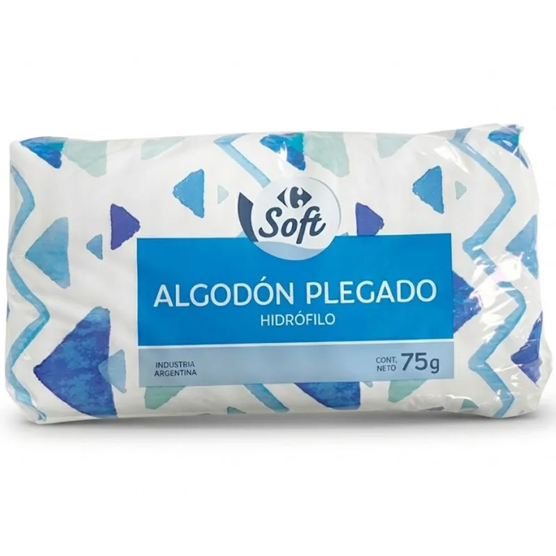 Algodón plegado clásico Carrefour Soft 75 grs