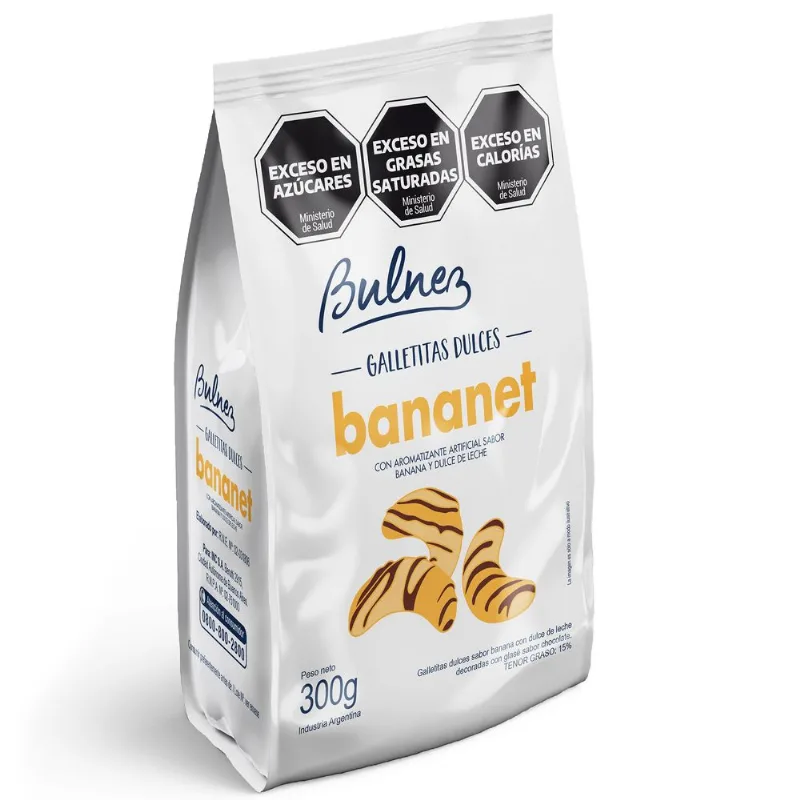 Galletitas dulces Bulnez Bananet 300 grs