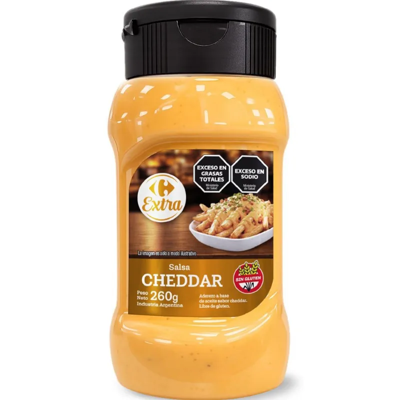 Salsa cheddar Carrefour Extra 260 grs