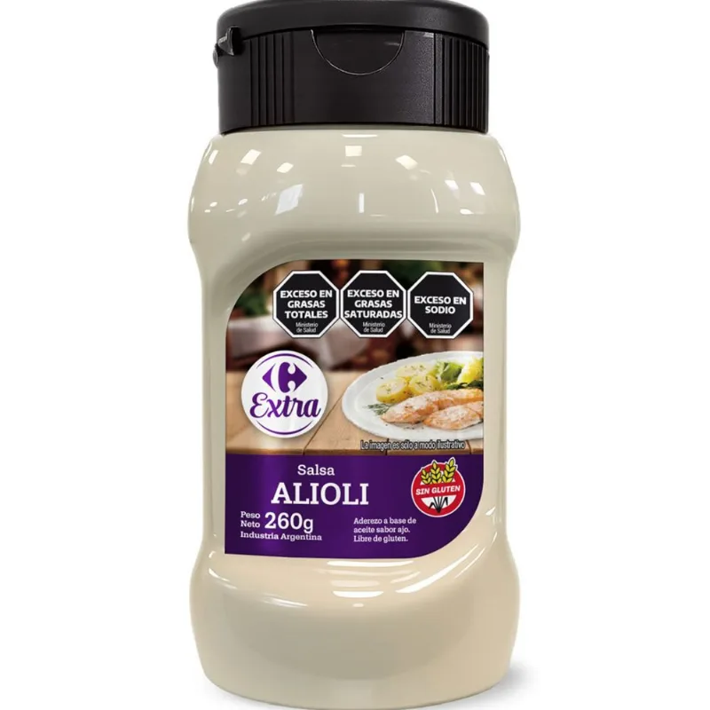 Salsa alioli Carrefour Extra 260 grs