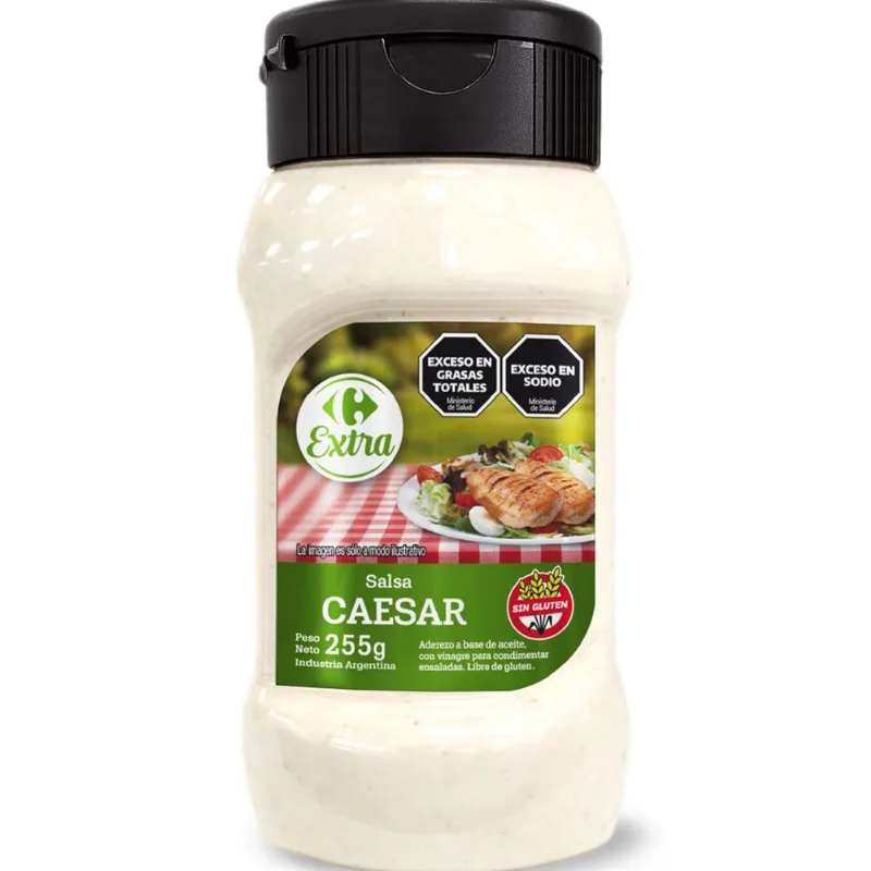 Salsa caesar Carrefour Extra 255 grs