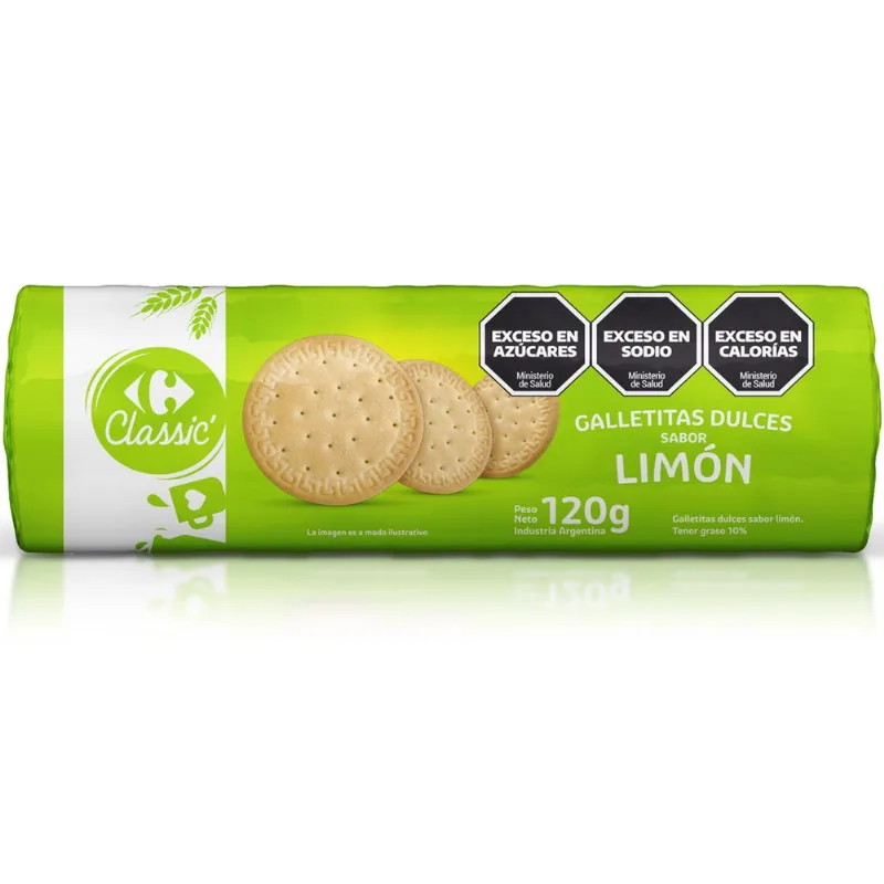 Galletitas dulces limón Carrefour Classic 120 grs