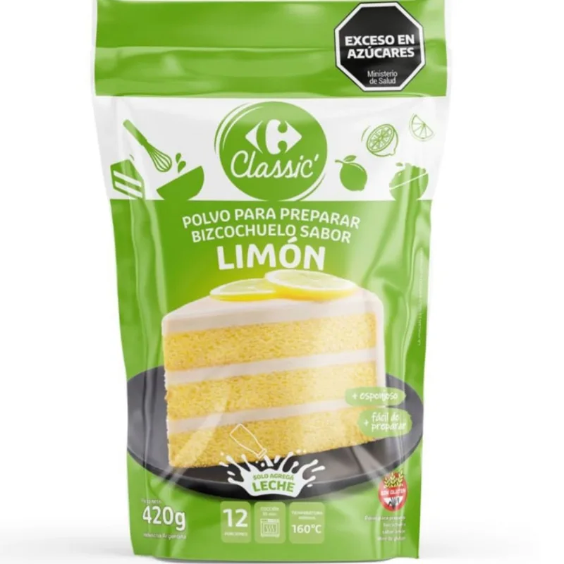 Bizcochuelo Carrefour Classic sabor limón 420 grs