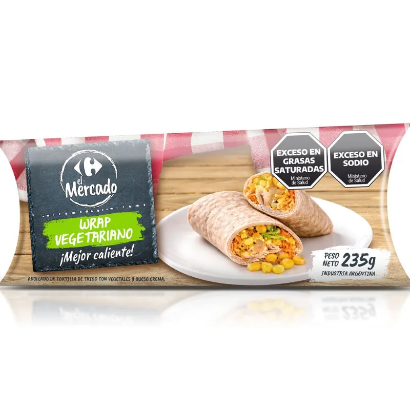 Wrap vegetariano El Mercado 235 grs