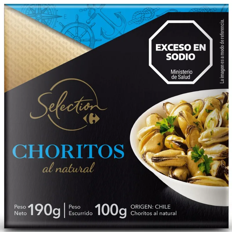 Choritos al natural Carrefour Selection 190 grs