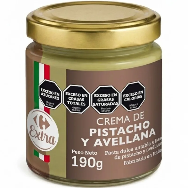 Crema de pistacho y avellanas Carrefour Extra 190 grs