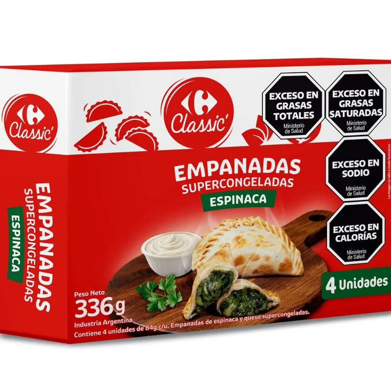 Empanadas de espinaca Carrefour Classic 336 grs