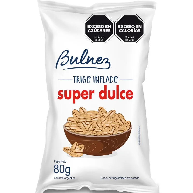 Trigo inflado dulce Bulnez 80 grs