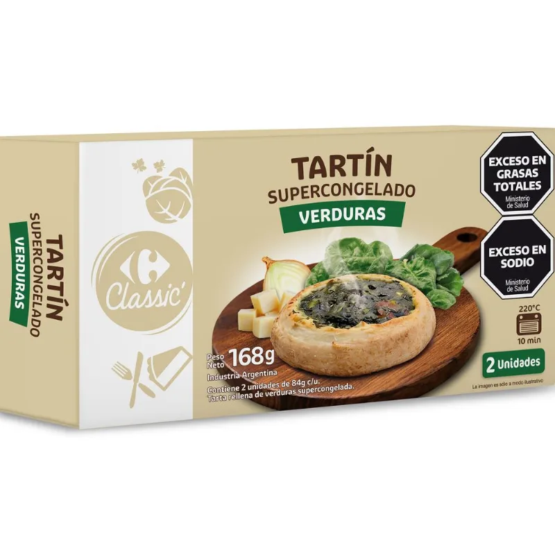 Tartín de verduras Carrefour Classic 168 grs