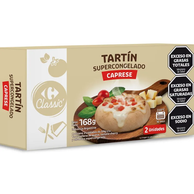 Tartín caprese Carrefour Classic 168 grs