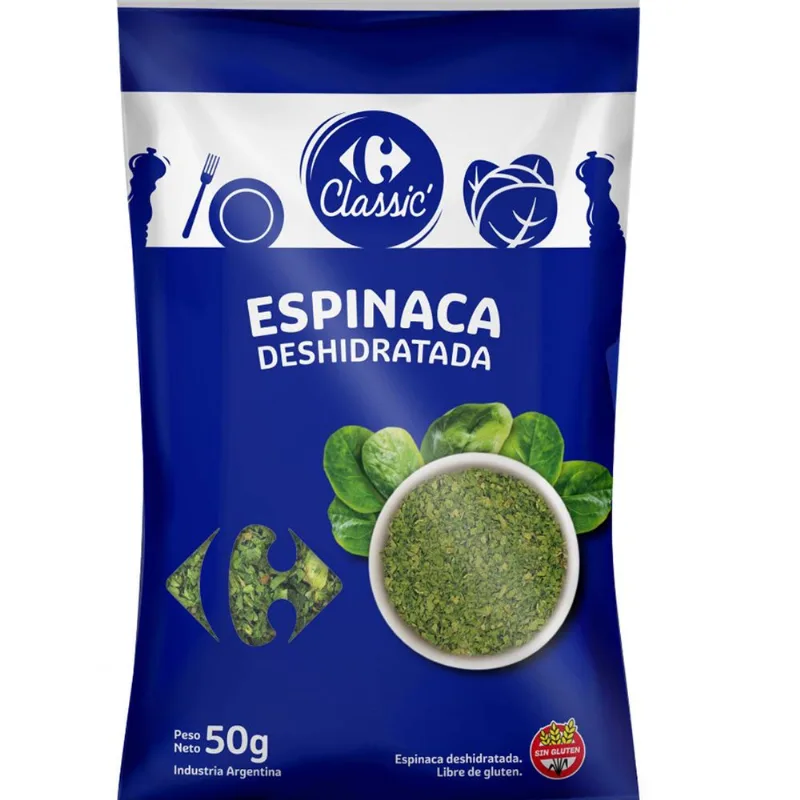 Espinaca deshidratada Carrefour Classic 50 grs