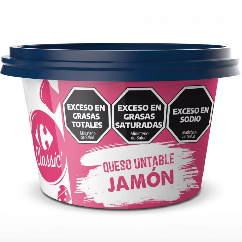 Queso untable jamón Carrefour Classic 180 grs