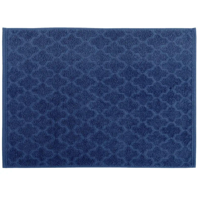 Toalha De Piso Azul Tapete Para Banheiro 50x60cm