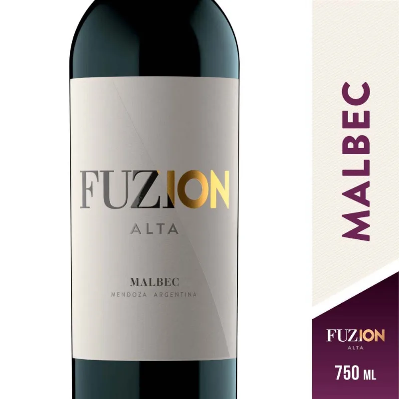 Vino Fuzion Malbec X 750 Cc