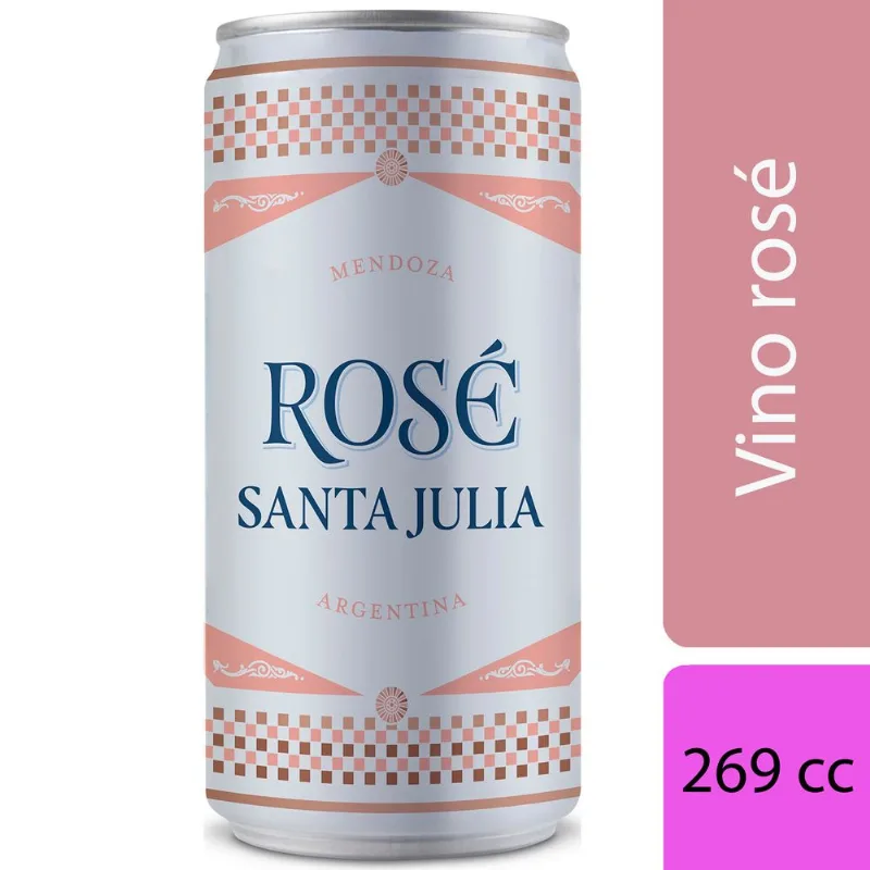 Vino Rosé Santa Julia en lata 269 ml