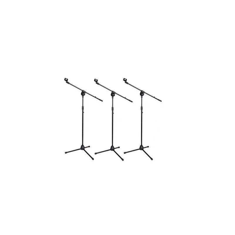 Kit 3 Und Pedestal Konect Pt-90 Tripe C/base Para Microfone