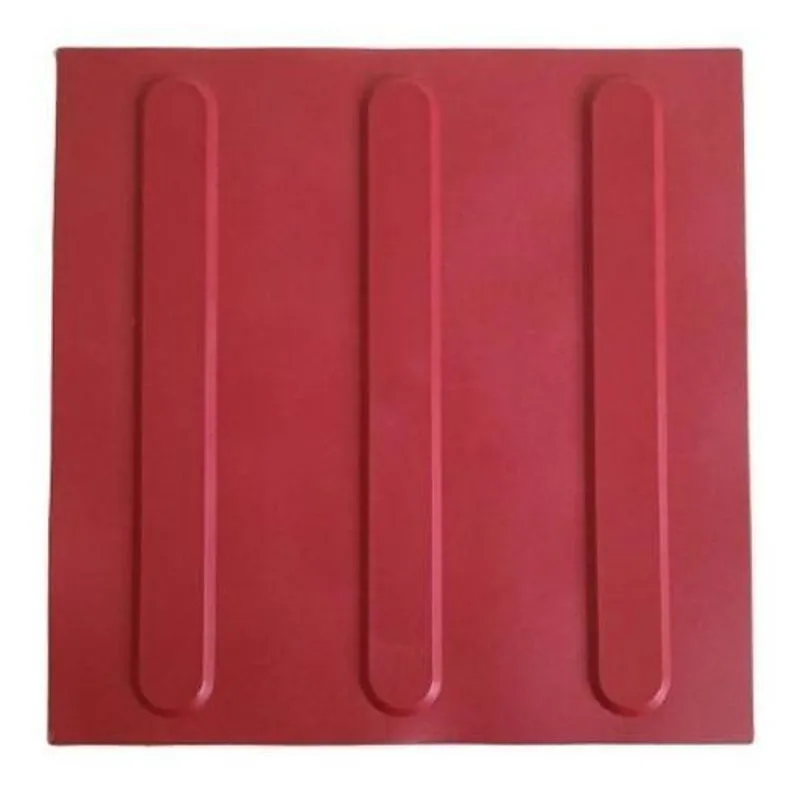 Kit 10 Pçs Piso Tátil Direcional Pvc 25x25 Argamassado Vm