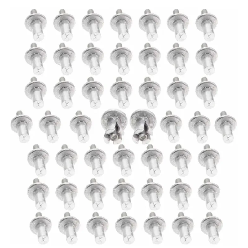 Rebites Fixadores Grampos Em Aluminio 9Mm - Kit 100 Peças