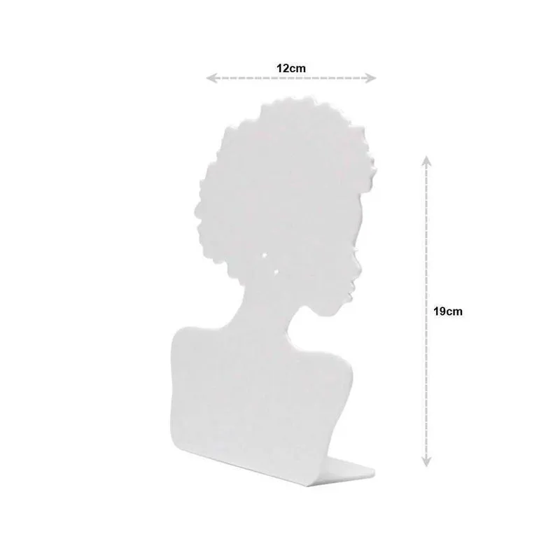 Expositor Bijuterias Colar E Brinco Mulher Acrílico Branco