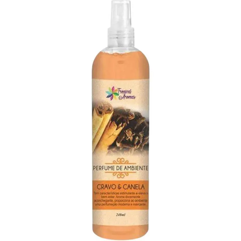 Aromatizador Ambiente Perfume 240ml Cravo E Canela Cheirinho