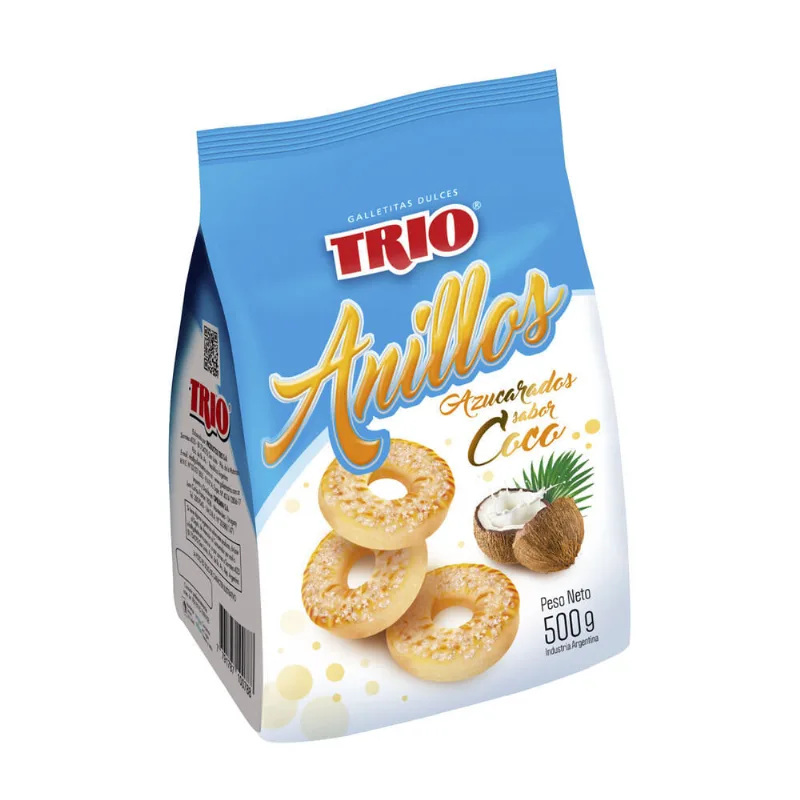 Galletitas Anillos Trio coco 500 g.