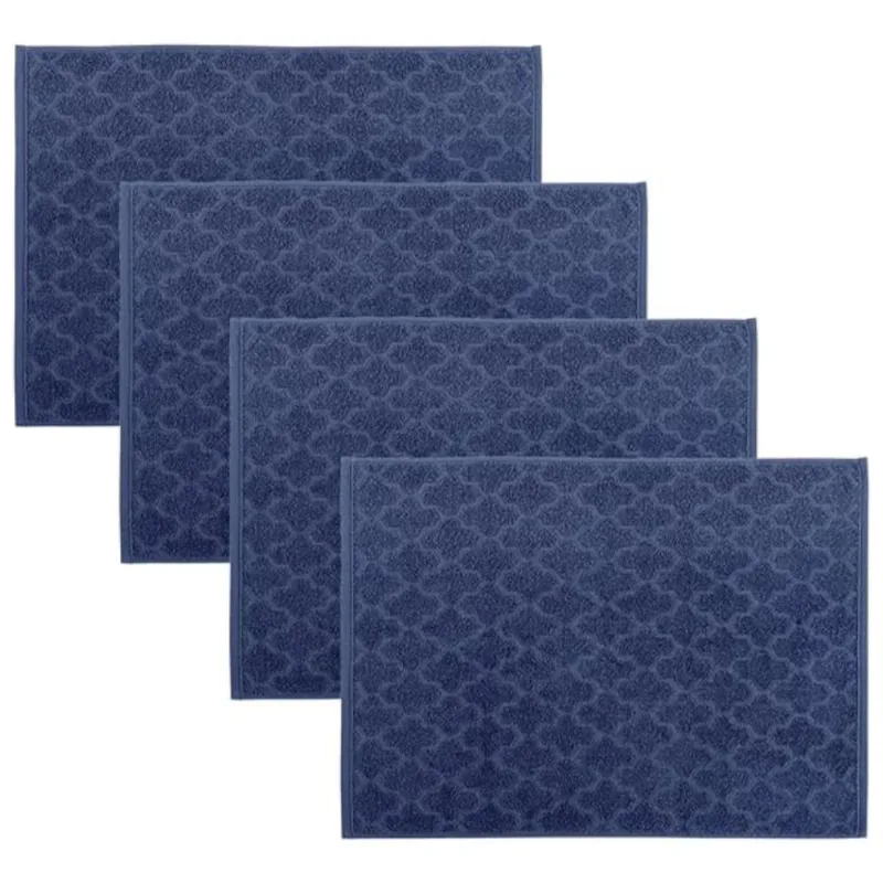 Kit 4 Toalhas De Chão Piso Para Banheiro 50x60cm