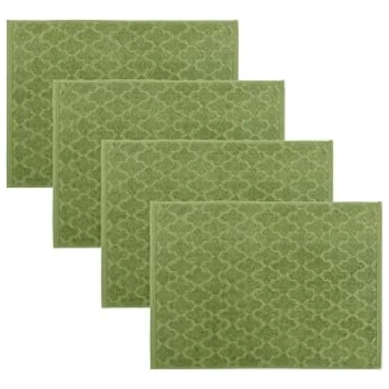 Kit 4 Toalhas De Chão Piso Para Banheiro 50x60cm