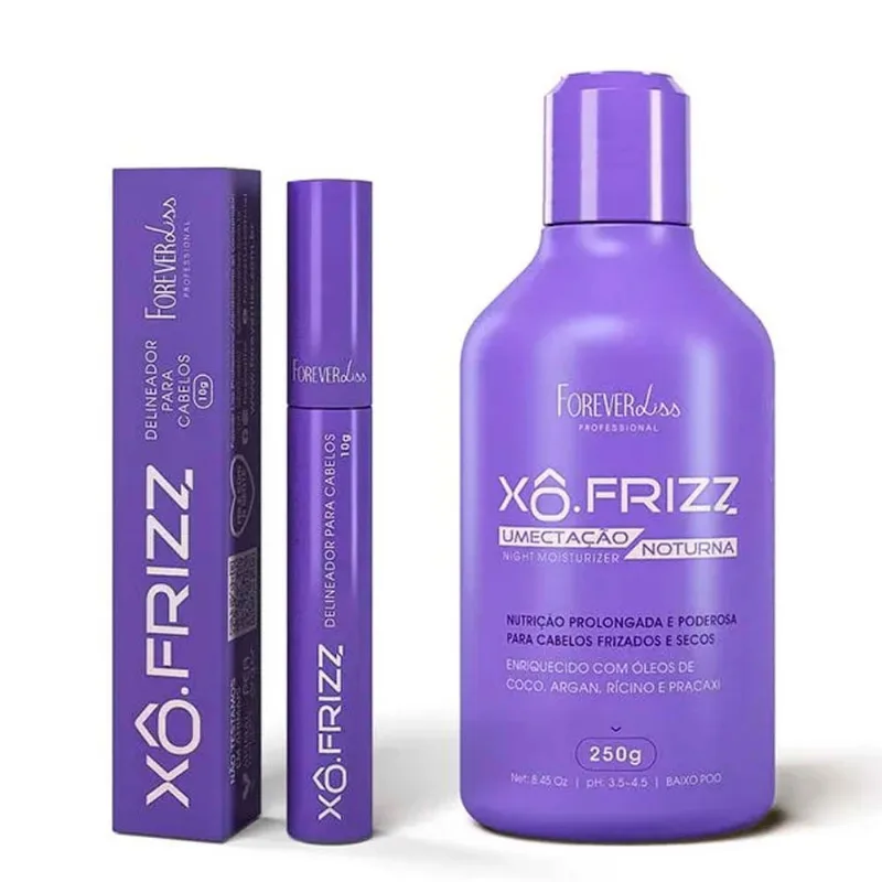 Kit Xô Frizz E Umectação Noturna Forever Liss