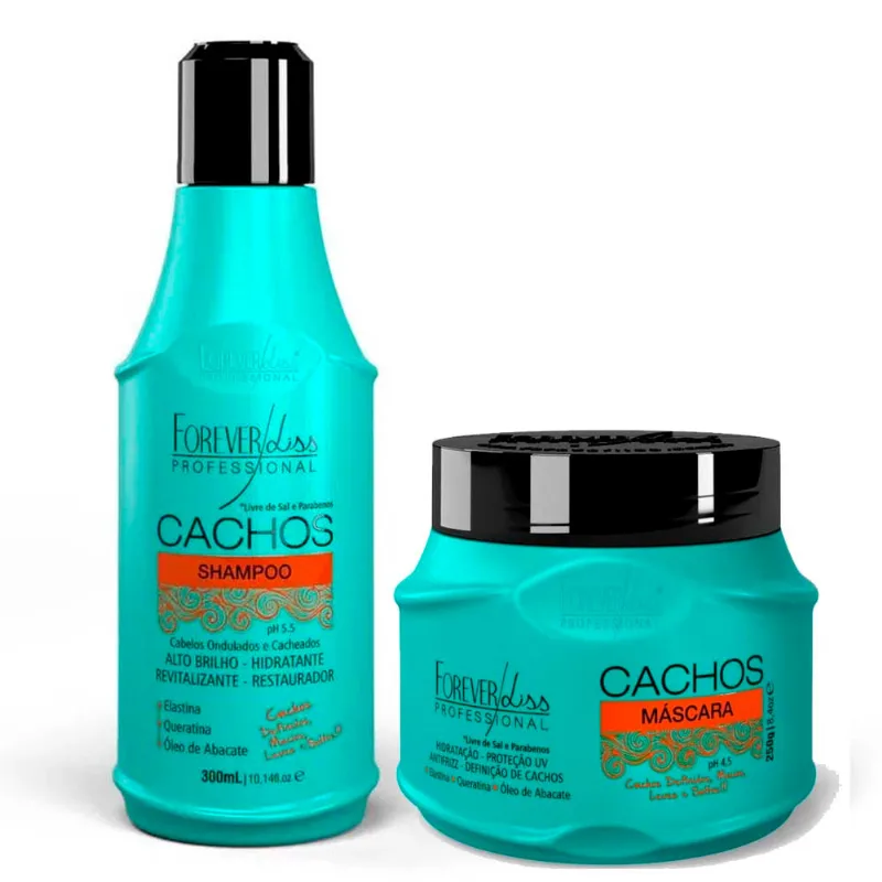 Kit Formador De Cachos Shampoo E Mascara Forever Liss