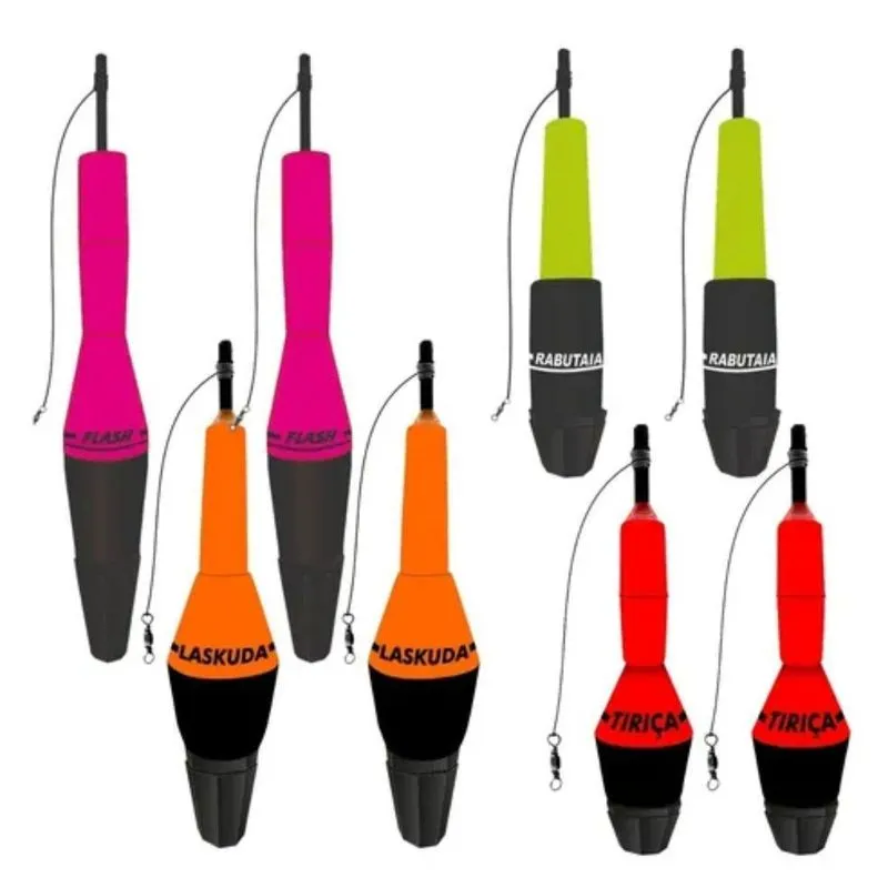 8x Kit Boia Jr Pesca Torpedo Laskuda Tirica Rabutaia Flash