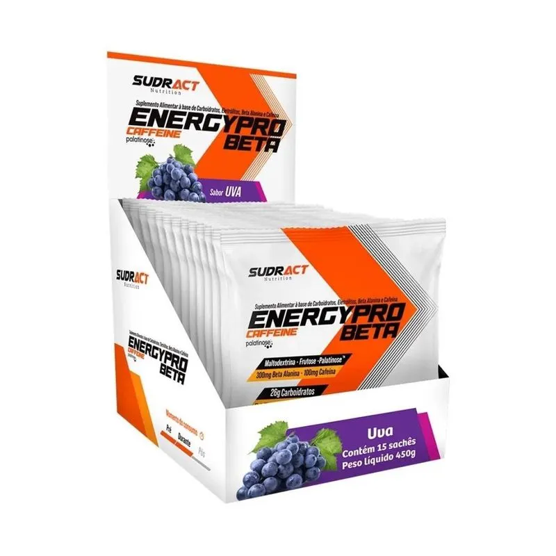 Energy Pro Beta Alanina Nova Formula Sachês 15 X 30G Sudract