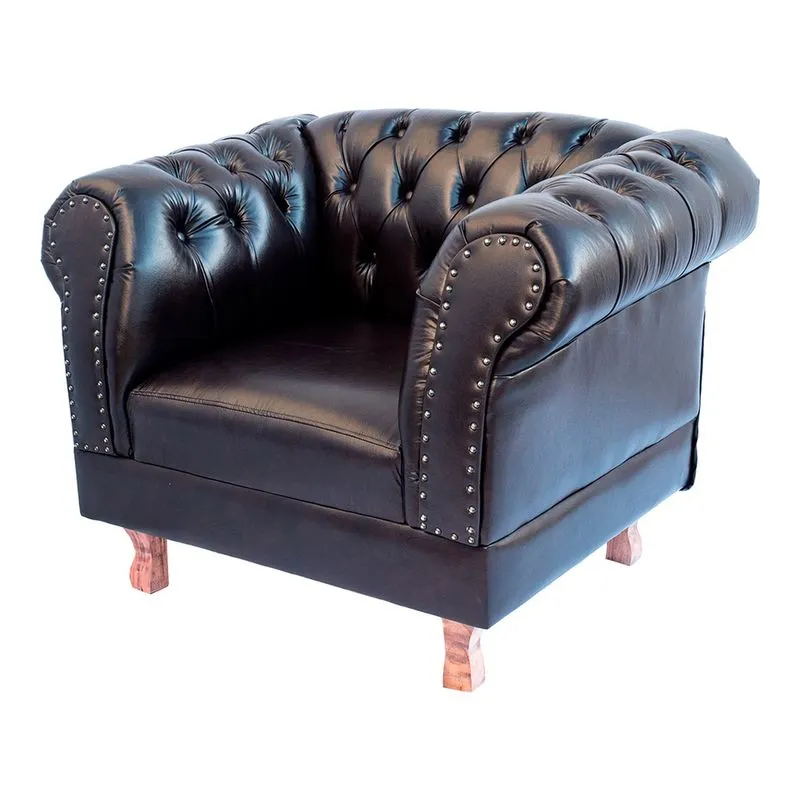 1 Poltrona Chesterfield Capitone Duque - corano café / Recepção, Sala, Móveis, decoração, consultório, conforto