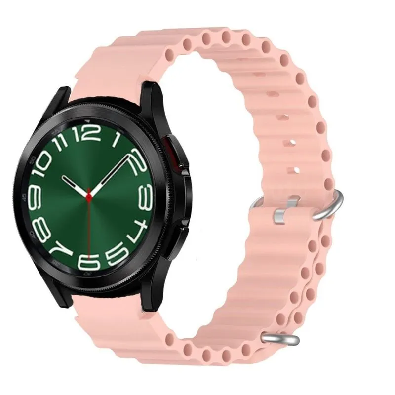 Pulseira Confortável Ondulada Silicone Para Galaxy Watch6 47