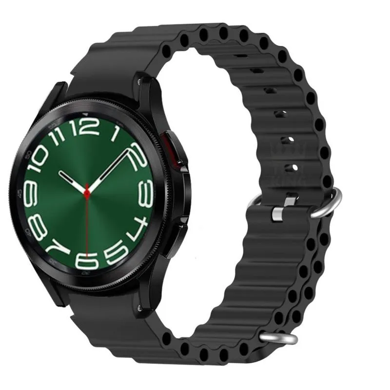 Pulseira De Silicone Ondulada Macia Para Watch6 Classic 47mm