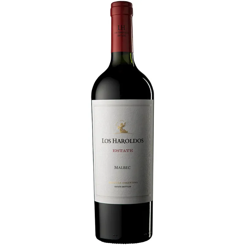 Vino Malbec Estate Roble 750 Ml Los Haroldos